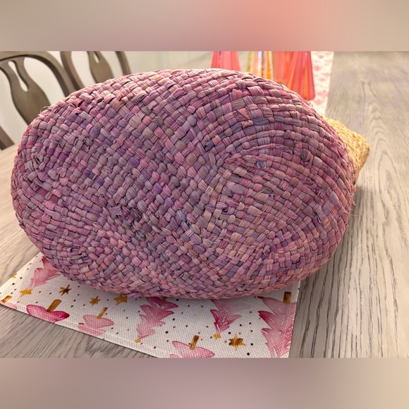 Vineyard Vines Colorblock Straw Beach Tote - Picture 3 of 8